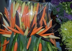 Confetti carrots, a new product from Babe Farms. The package contains one 5lb. unit per case and is available now for food service.