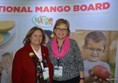 Cece Krumrine and Wendy McManus with the National Mango Board.