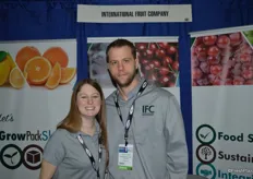 Madison Barao and Colin O'Brien with International Fruit Company.