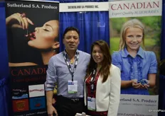 Rick Chong and Kim Hoang with Sutherland S.A. Produce.