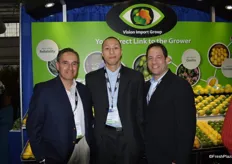 George Uribe, senior sales manager, together with two new additions to the Vision Companies team: Yen-Hann Wuu and Lonnie Fortuna.