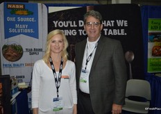 Laura Hearn and Thomas Joyner with Nash Produce.