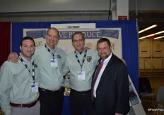 Eric Frasse, Jim Provost and Neil Millman with I Love Produce, accompanied by Jim Prevor of Produce Business.