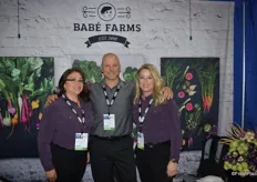 Rocio Munoz, Jeff Lundberg and Ande Manos with Babe Farms.