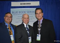 Carlos Sanchez, Jim Carr and Frank Sanchez with Blue Book Services.