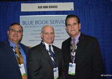 Carlos Sanchez, Jim Carr and Frank Sanchez with Blue Book Services.