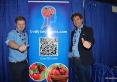 Robbert Leisink and Jacques Luteijn with Growers Packers Direct, introducing their body and brains product.