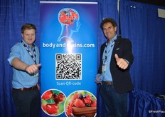Robbert Leisink and Jacques Luteijn with Growers Packers Direct, introducing their body and brains product.