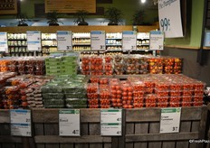 The other side of the tomato display; another significant selection.