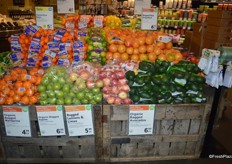 Another promotional display that includes many organic options.