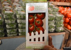 Cocktail tomatoes locally grown in Maine.