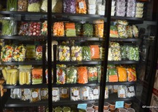 Overview of fresh-cut vegetables.