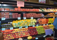 The organic fruit section. Since the store just opened two months ago, some signage is still temporary.