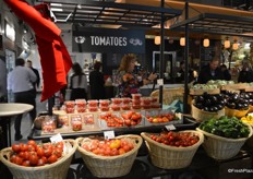 This store also carries a large selection of tomatoes.