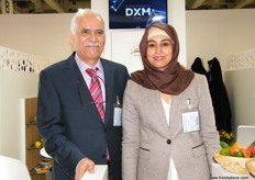 Mr. and Mrs. Kanane of Tiwiza Exotic, Morocco; the company is GlobalGAP certified that offers exotic products such as kiwano, pepino, physalis, okra and papaya.