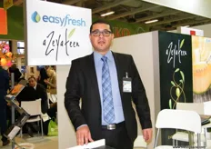 Sales Manager Sebri Oussama of EasyFresh (Tunisia); EasyFresh uses high technology and harvesting systems to provide early production of fruits and vegetables.