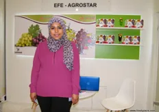 Esraa Harraz for Egyptian Fruit Export (Egypt), Agrostar has been exporting grapes since 2007.