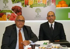 Chairman and CEO Khaled El-Haggan with CFO Ahmed Razek of EGO; EGO is composed of growers with farms from all over Egypt.