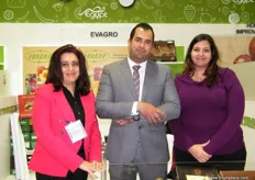 The Evagro team with Nevine Kara, Emad Eldin Ahmed with Ms. Hannah; Evagro is part of Armanious Group where one of their missions is to turn desert land into a productive farmland.
