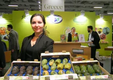 At the Greek and Fresh stand, a global supplier of fruits and vegetables from Greece.
