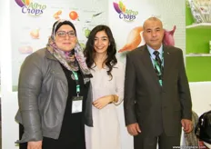 The Agro Crops team: Eman Hussein, Aya and Chairman Ashraf Gomaa; offers both organic and conventional fruits and vegetables.
