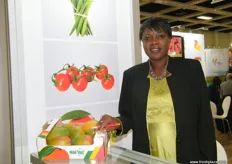 Anna Seck of SEPAM S.A (Senegal); major products are greenbeans, cherry tomatoes and kent mangoes.