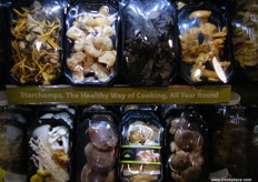 Products of Green Mushroom Farm; the company has two new branches in Germany which includes a mushroom farm.