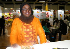 Oulimata Fall Sarr of ASEPEX, Senegal; the org. helps to increase diversification of Senegalese exports.