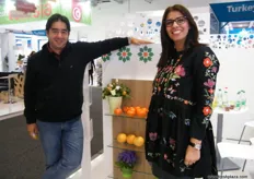 Sales Director Souad Zaari with Director Dr. Mourad Kamiri, both from Groupe Kabbage (Morocco); SKS has a wide range of varieties covering all consumer’s needs with 2300 ha.
