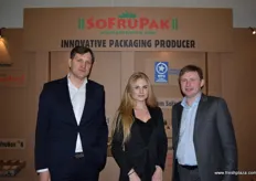 From left to right, Witold Gaj, Dorota Wojcik and Adam Sikorski from Polish packing company SoFruPak.