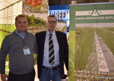 Vasyl Savchenko and Jen Jaegerholm from Danish Greenhouse Supply.