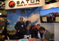 Pictured in the middle, from left to right, Slawomir Jeziomy and Tomasz Kaczmarek from Sator Machinery.