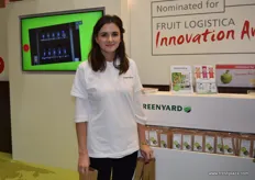 A representative from Greenyard Farms, handing out snack tomatoes nominated for the Fruit Logistica Innovation Award.