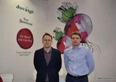 Tomas Osencovas and Kostas Mikuta from Joviage, were at Fruit Logistica this year to show visitors their packaged beetroot.