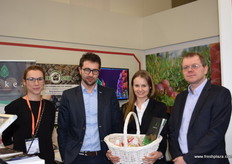 At the stand for the Promotion of the Lodzkie region, Natalia Pietrasiak- Wesolowska, Pawel Kwiatkowski, Diana Dasiewicz and Rafal Sobczynski from Natraf.