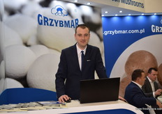 Marcin Plociennikowski hard at work at the Grzybmar stand.