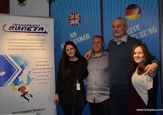Brigita Krizmanic, Darko Plasaje, Daniel Buneta and Iris Daidzic from Croation logistics company Transporti Buneta.