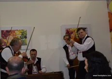 Visitors were treated to traditional Czech music at the end of day two at the Ceroz stand.