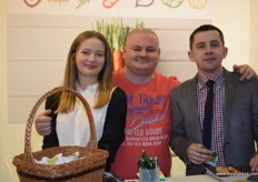 Angelika Dawiec, Rafal Miskowiec and Tomasz Wlodarczyk from Badyl Partner vegetables.
