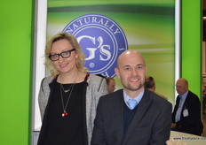 Dorota Szafalowicz and Anthony Gardiner at G's. Anthony talked about the present vegetables shortages.