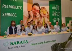 The Sakata team were out in force this year again. Promoting the Bimi which has seen 25% growth in the UK. They were also highlighting the fantastic taste of the Piel de Sapo melon. Sakata are developing a smaller Piel de Sapo melon.