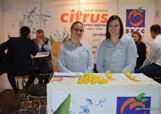 Marelieze Bartlett and Lize-Marie Terblanche at SRCC a South African citrus producer.