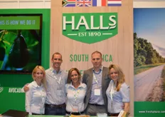 The team from Halls: Tracey McBain, Craig Lewis, Leigh Green, Ate Kalsbeek, Cheralyn Stols.