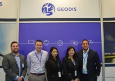 The Geodis team from left to right: Chris Ryan, Michael Hughes, Brenda Ochoa, Cecilia Mesones and Sergio Poblete.