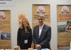 Ellen Larsen-Kouwenberg and Greg Donald with the Prince Edward Island Potato Board.