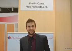 Ben Klootwyk with Pacific Coast Fruit Products Ltd. from British Columbia.