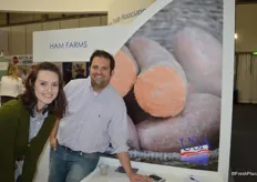 Hope Wright and Josh Wright with Ham Farms, North Carolina.