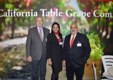 Andrew Brown, Mansi Ahuja and Keith Sunderlal with the California Table Grape Commission.