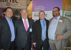 Attending the United Fresh reception: Chris Henry with Del Monte, Vincent Gordon with Procuro, Darren McCoy with Procuro and John Toner with United Fresh.
