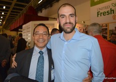 Jesus Aceves with EnviroTech and Maximiliano Derosas with Fruit Connection. United Fresh reception